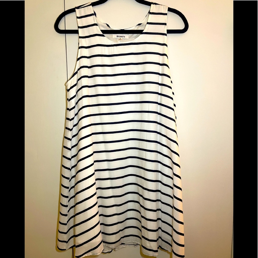 BB Dakota Black and White Striped Dress